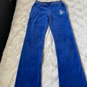 Children's Place Blue Velour Jogger Pants Girls Size 10